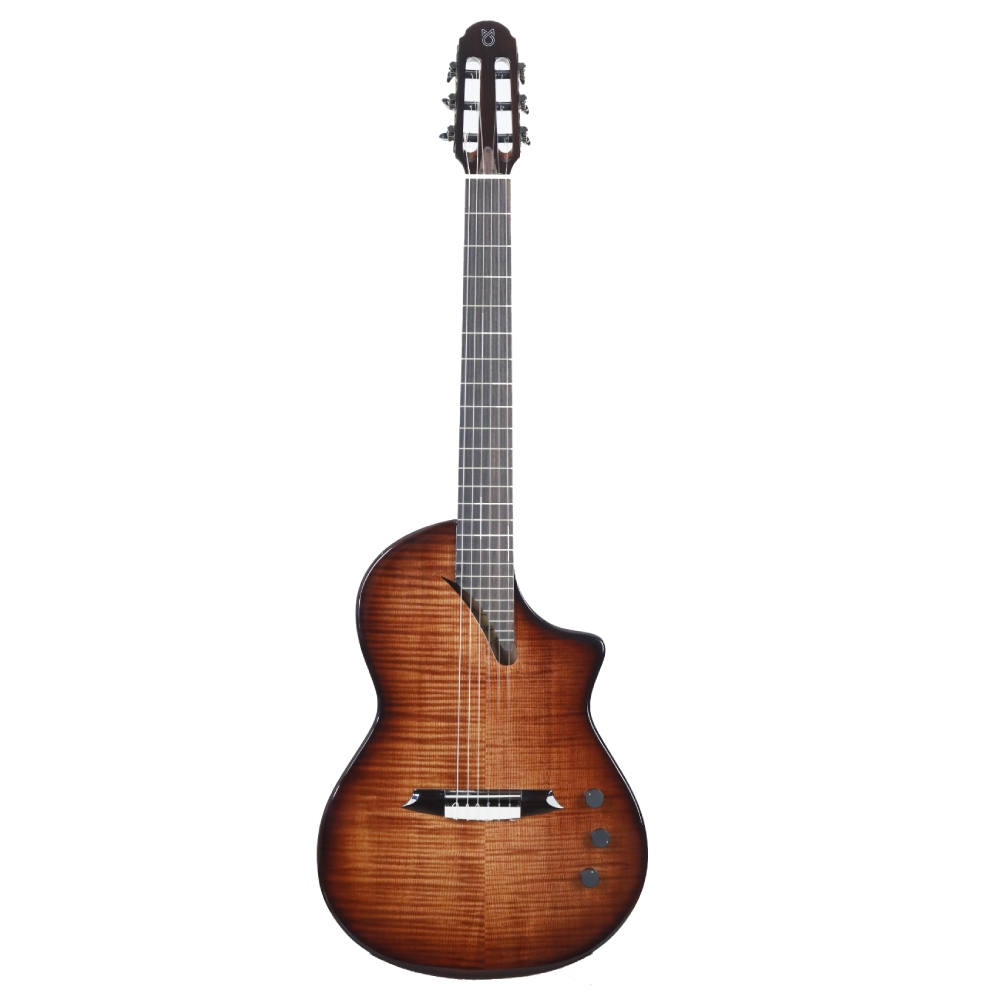 Martinez Hispania Cognac Elektro Klasik Gitar